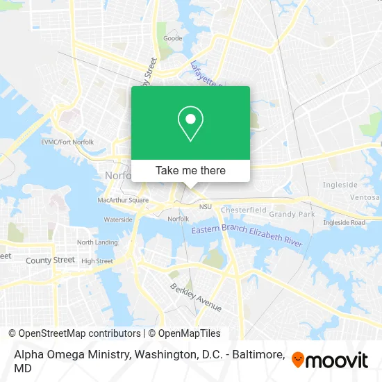 Alpha Omega Ministry map