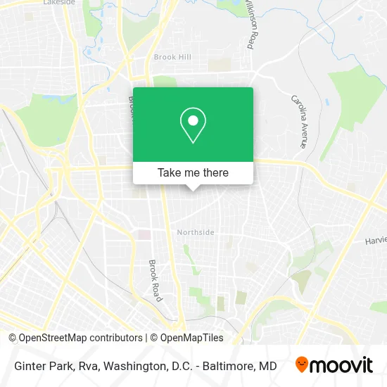 Ginter Park, Rva map