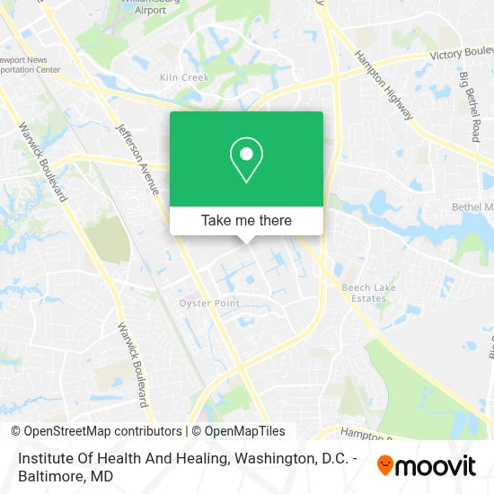 Institute Of Health And Healing map