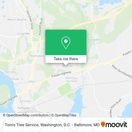 Tom's Tree Service map
