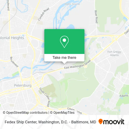 Fedex Ship Center map