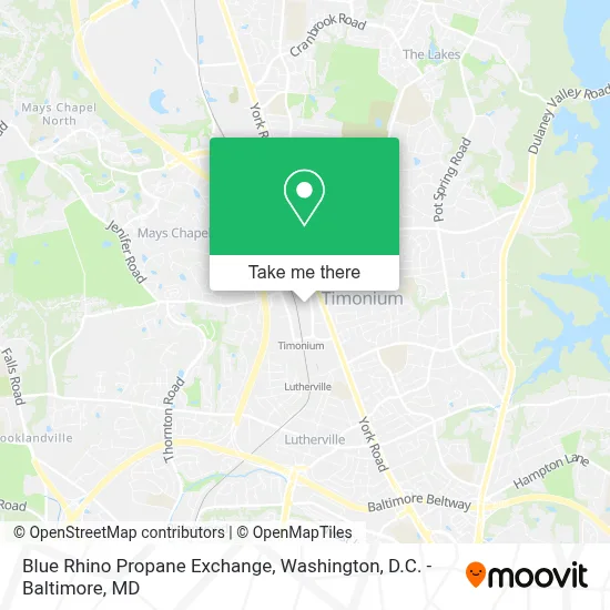 Blue Rhino Propane Exchange map