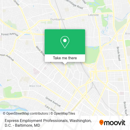 Express Employment Professionals map