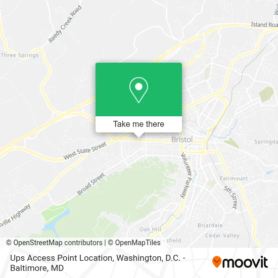 Ups Access Point Location map