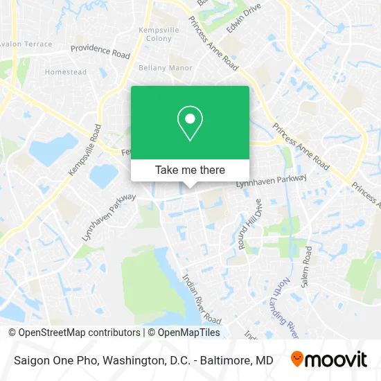 Saigon One Pho map