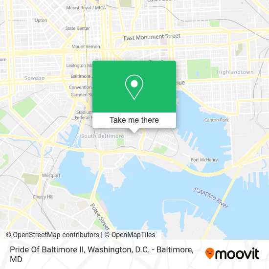 Pride Of Baltimore II map