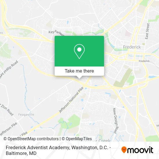 Frederick Adventist Academy map