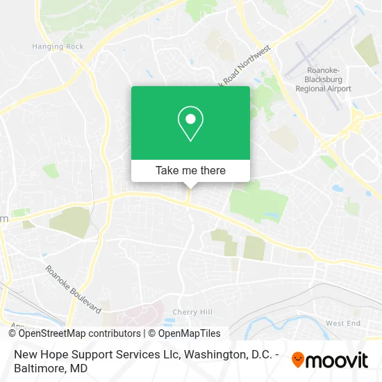 New Hope Support Services Llc map