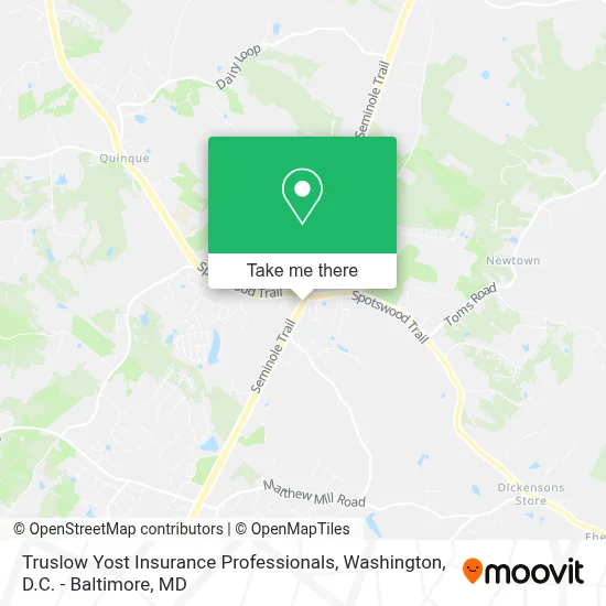Truslow Yost Insurance Professionals map