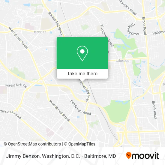 Jimmy Benson map