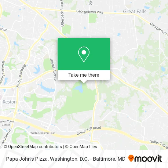 Papa John's Pizza map