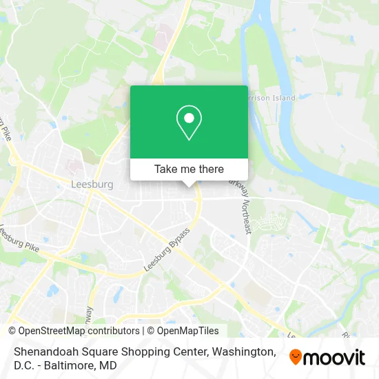 Shenandoah Square Shopping Center map