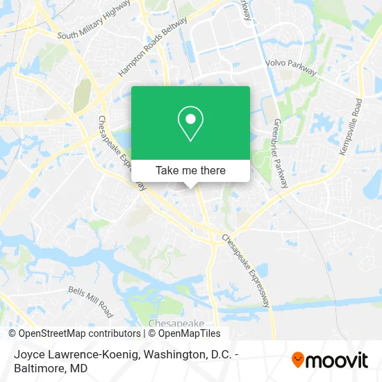 Joyce Lawrence-Koenig map