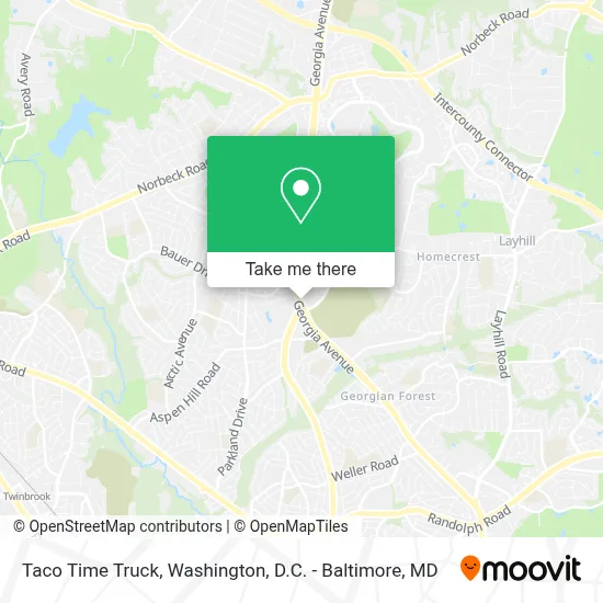 Taco Time Truck map