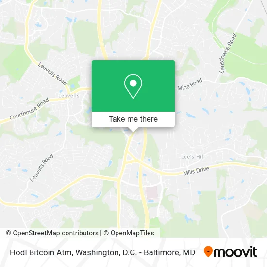 Hodl Bitcoin Atm map
