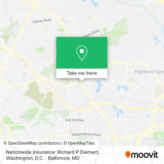 Nationwide Insurance: Richard P Diemert map