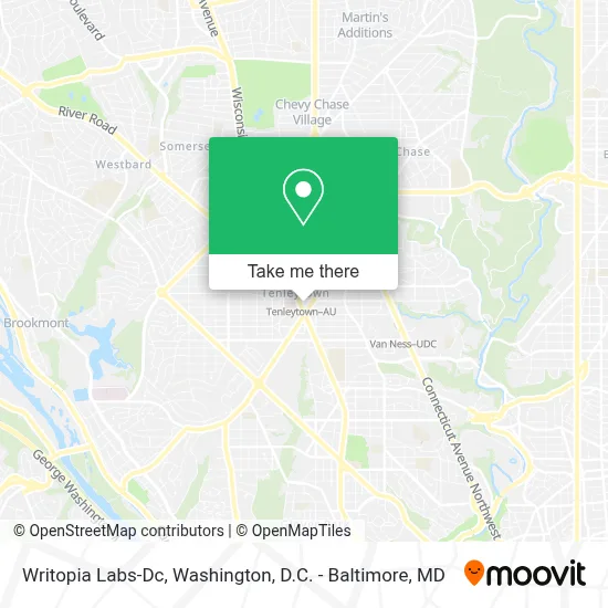Writopia Labs-Dc map