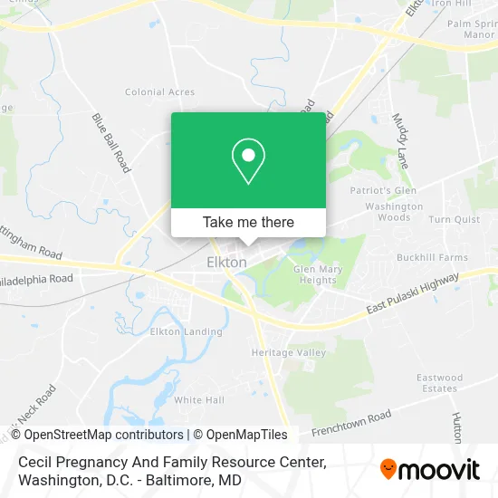 Cecil Pregnancy And Family Resource Center map