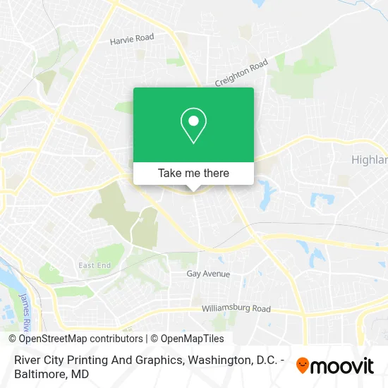 River City Printing And Graphics map