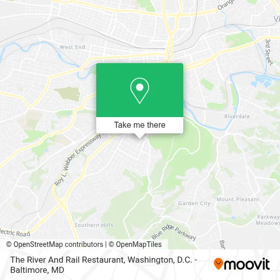 The River And Rail Restaurant map