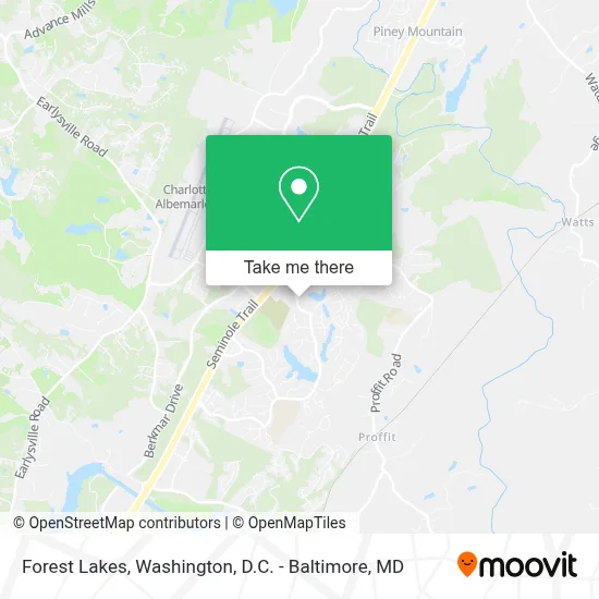 Forest Lakes map
