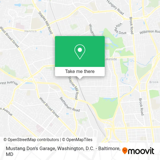 Mustang Don's Garage map