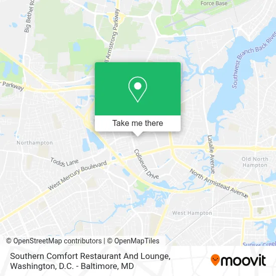Southern Comfort Restaurant And Lounge map