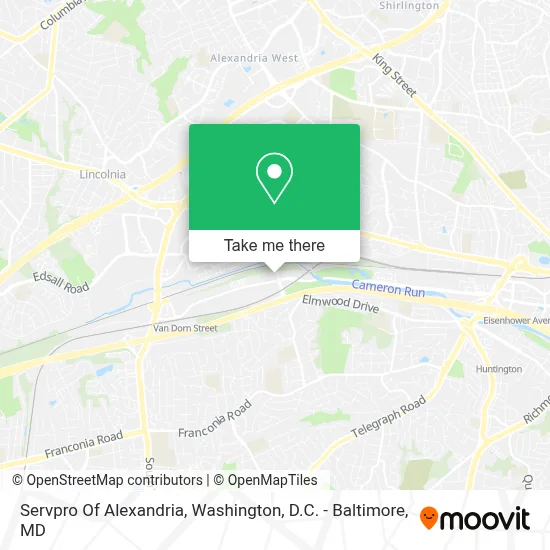 Servpro Of Alexandria map