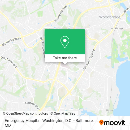 Emergency Hospital map