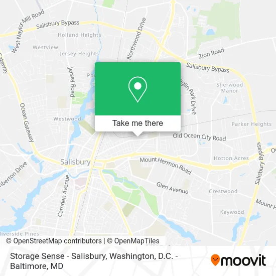 Storage Sense - Salisbury map