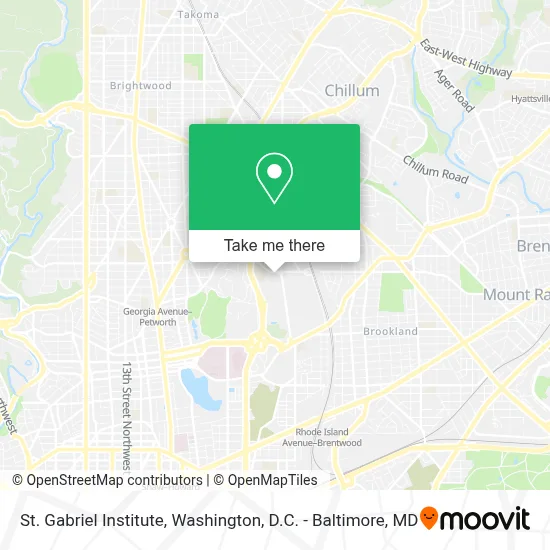 St. Gabriel Institute map