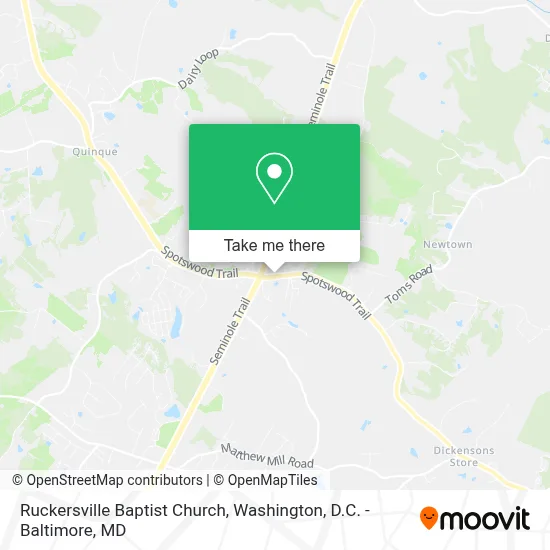 Ruckersville Baptist Church map