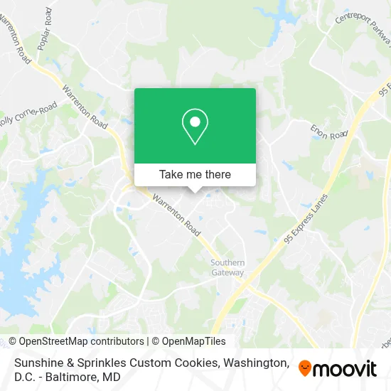 Sunshine & Sprinkles Custom Cookies map