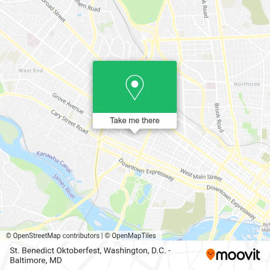 St. Benedict Oktoberfest map