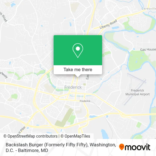 Backslash Burger (Formerly Fifty Fifty) map