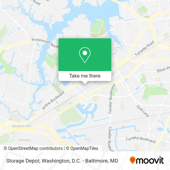 Storage Depot map