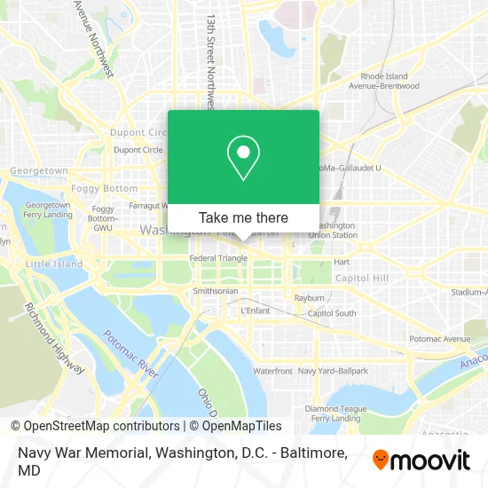 Navy War Memorial map