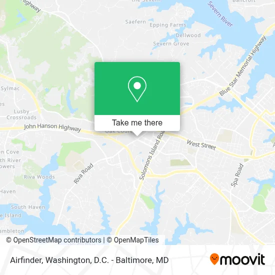 Airfinder map