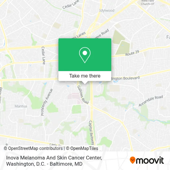 Inova Melanoma And Skin Cancer Center map