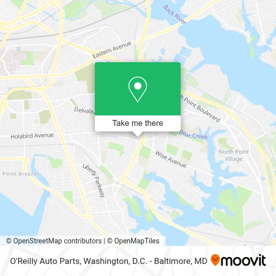 O'Reilly Auto Parts map