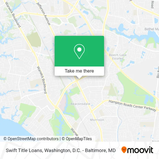 Swift Title Loans map