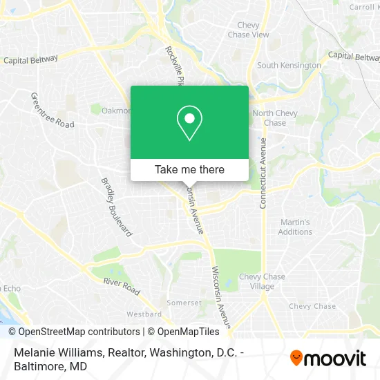 Melanie Williams, Realtor map