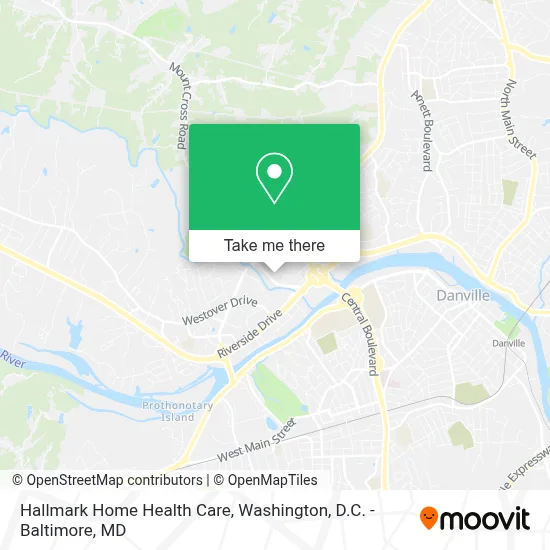 Hallmark Home Health Care map