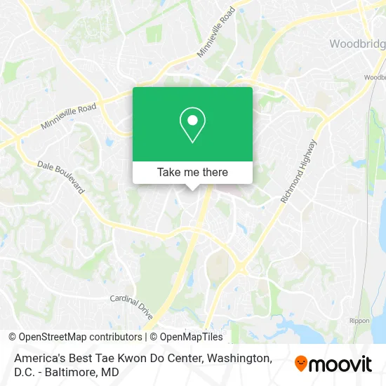 America's Best Tae Kwon Do Center map