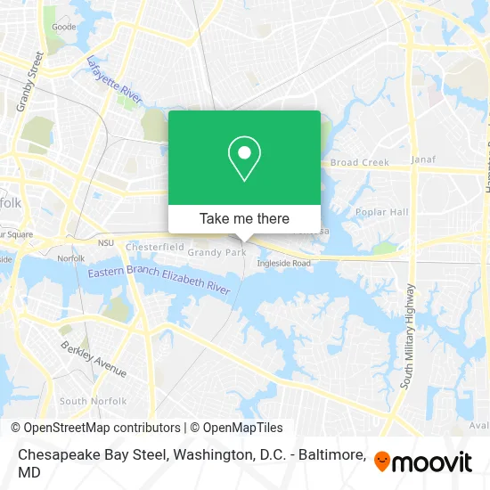 Chesapeake Bay Steel map