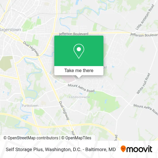 Self Storage Plus map