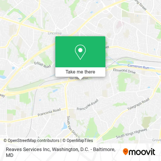 Reaves Services Inc map