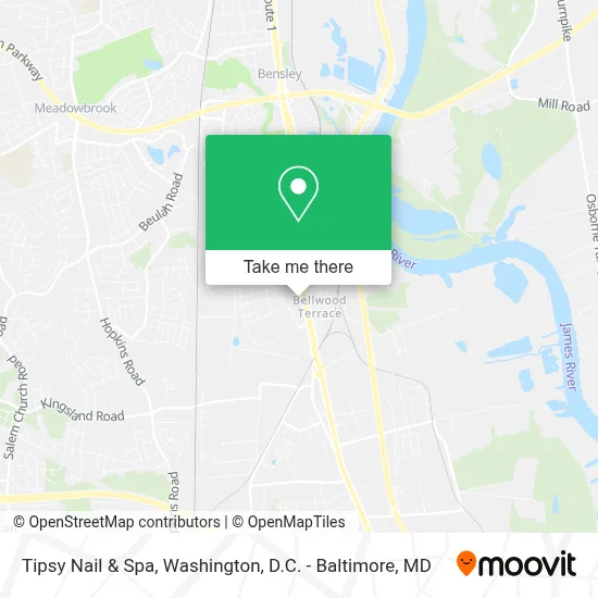 Tipsy Nail & Spa map