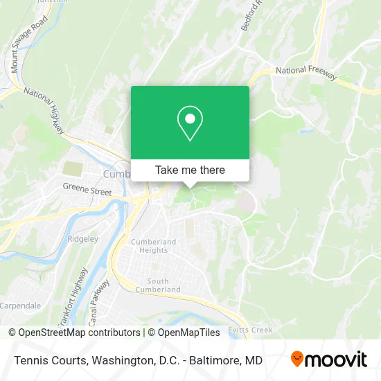 Tennis Courts map