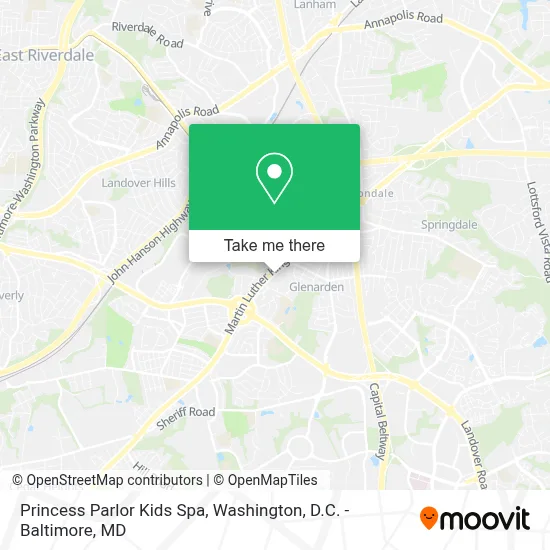 Princess Parlor Kids Spa map